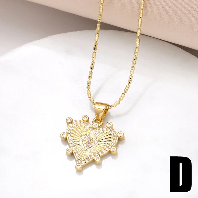 AS jewelry love cross pendant necklace gold-plated zircon inlaid Our Lady clavicle chain nkb101