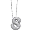 New hot selling 26 letters pendant necklace female hip hop inlaid with zircon gold-plated clavicle chain nkp22