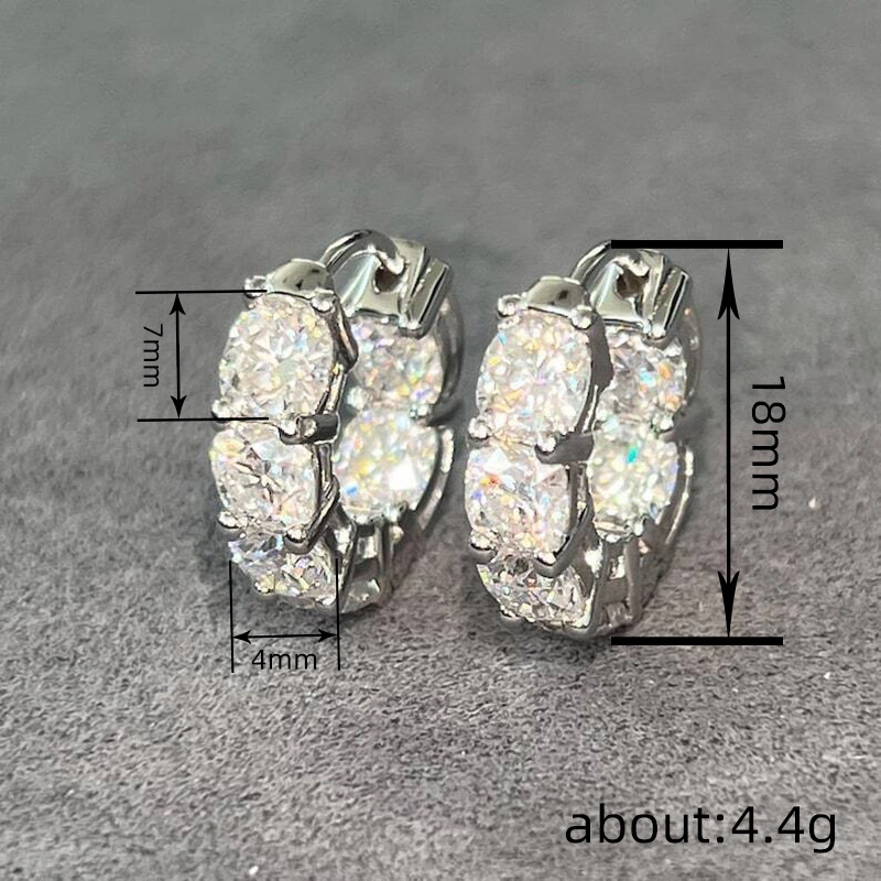 Factory direct sales of simple earrings for women, daily matching style accessories, four-claw inlaid style jewelry