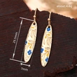   European and American e-commerce earrings creative personality flower long earrings hot-selling ear hooks