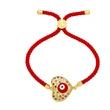 European and American new love devil eye red rope bracelet female personality fashion heart shaped eye bracelet brd97