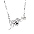  Fashion letter pendant clavicle chain heart-shaped love animal cat paw dog paw necklace for girlfriend gift