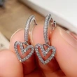 Creative new hollow heart-shaped drop earrings sweet style love earrings for women Chinese Valentine's Day gift