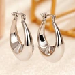 Manufacturer's source French style earrings for women with U-shaped teardrop design, electroplated earrings