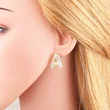 AS jewelry hot selling 26 English letters earrings gold-plated full zircon earrings female era009