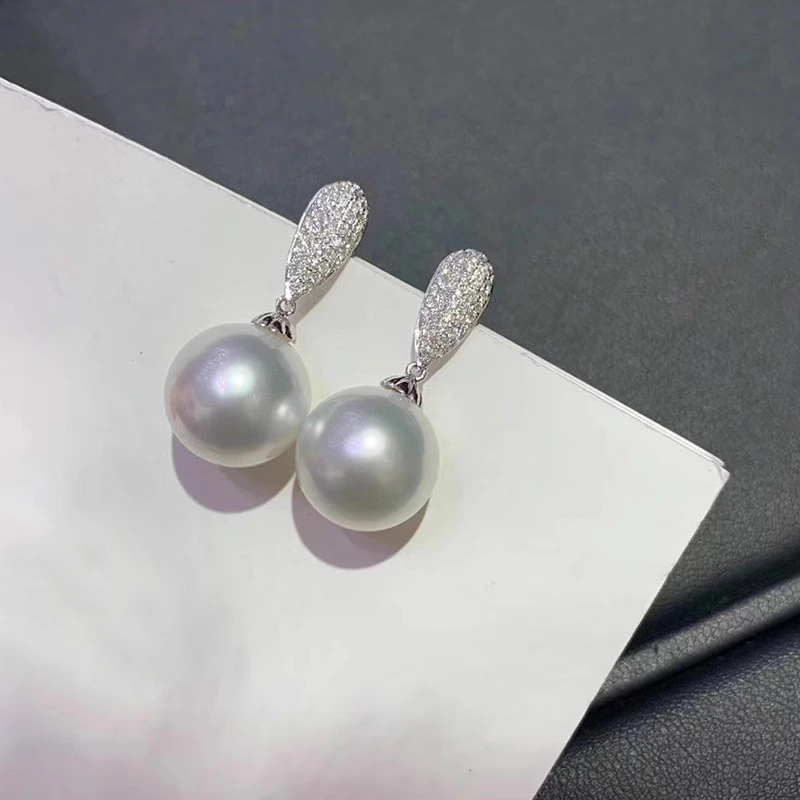 Exquisite wedding imitation pearl sweet earrings for women fashionable and elegant temperament jewelry hot selling niche style