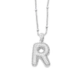 AS jewelry 26 English letters necklace female gold-plated full zircon clavicle chain nkn71