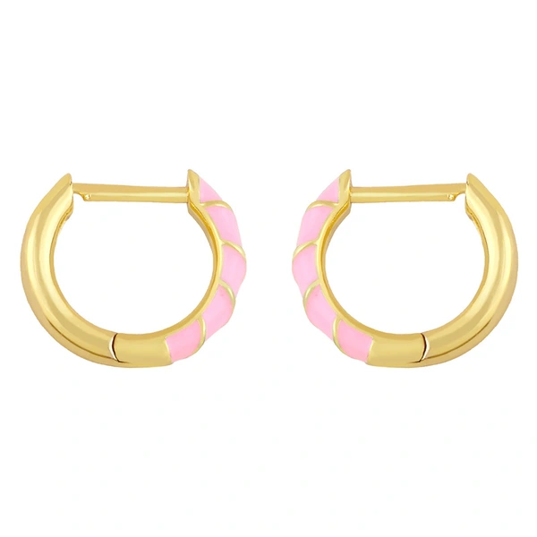 Clearance color oil drop earrings cold style geometric small ear ring ear buckle European and American jewelry accessories erx89