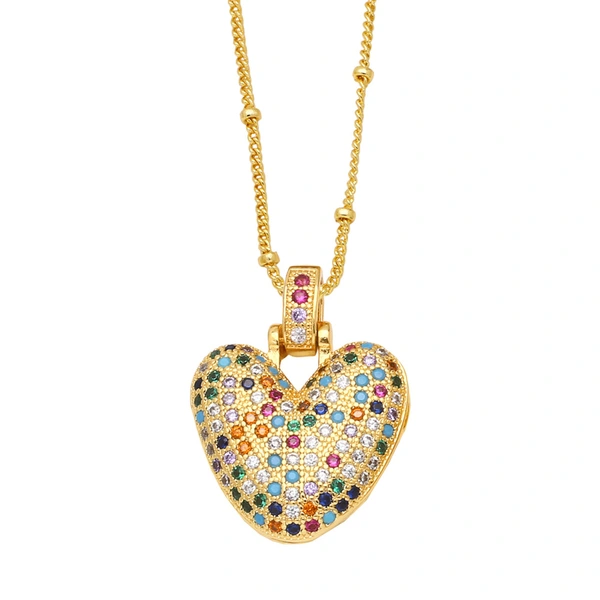 AS jewelry new color 26 English letters pendant necklace female inlaid zircon clavicle chain nkb031