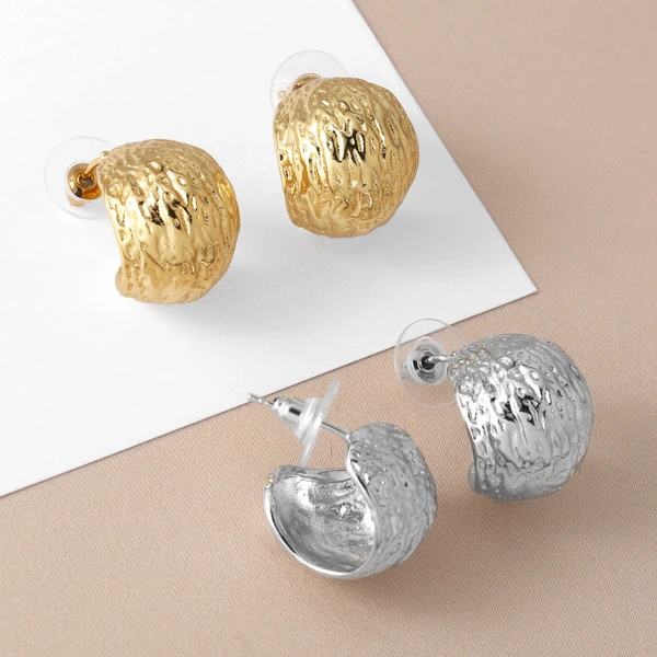 New irregular earrings personality versatile gold-plated round earrings earrings for women wholesale era222