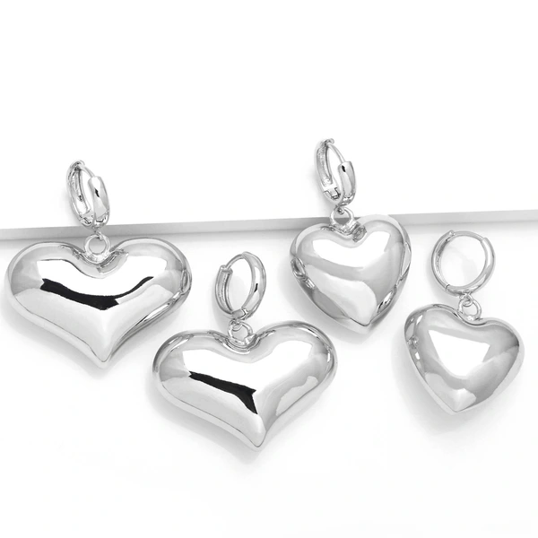 Hot selling simple heart-shaped pendant earrings niche design high-end love earrings ery68