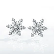 Korean style new jewelry elegant snowflake zircon earrings sweet Christmas gift manufacturers spot wholesale