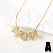 AS jewelry new English letter mom Mother's Day necklace clavicle chain female nkb109