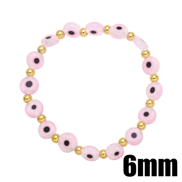 European and American retro Turkish devil eye bracelet 6mm color eye bracelet lucky bracelet brg95
