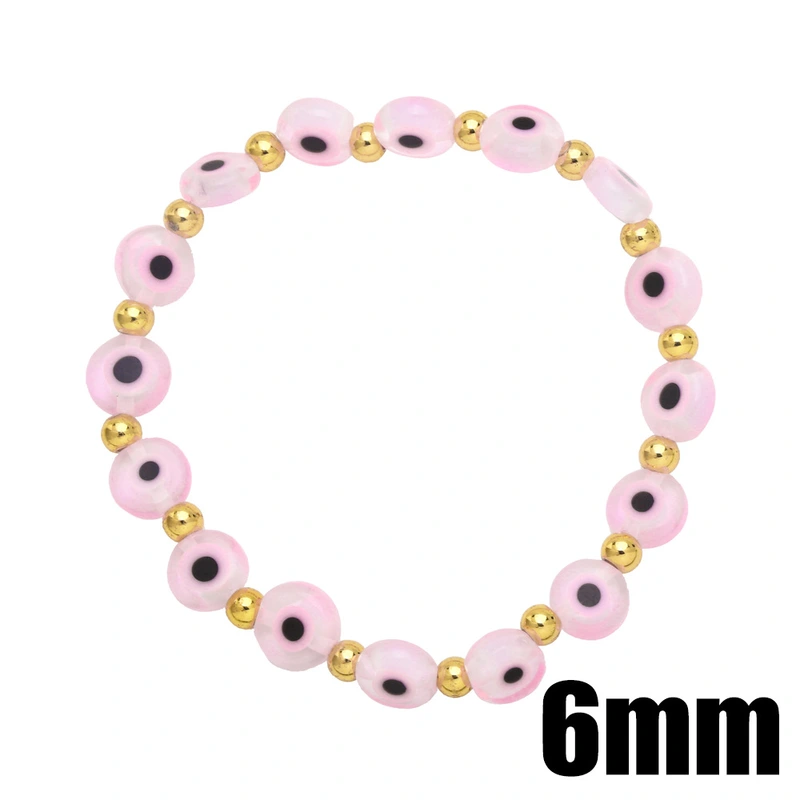 European and American retro Turkish devil eye bracelet 6mm color eye bracelet lucky bracelet brg95