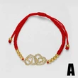 AS jewelry red rope double love 8-shaped bracelet micro-studded zircon butterfly bracelet hand jewelry bra90