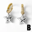 AS jewelry earrings European and American love earrings female pearl bow gold-plated star earrings era176