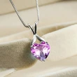   Hot selling new style heart-shaped pendant European and American versatile necklace simple floral box chain necklace