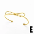 AS jewelry European and American new bow bracelet smooth copper plated 18k gold jewelry accessories bracelet brj64