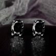 Special earrings dazzling four-claw single diamond earrings for women fashionable and small oval zircon earrings
