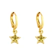 Clearance five-pointed star earrings temperament inlaid zircon simple earrings European and American trend personality star earrings ery71