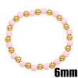 Bohemian color bracelet creative handmade copper gold-plated oil drop round beaded elastic bracelet bracelet brg92