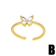 Star and moon pearl ring female simple internet celebrity temperament niche design open butterfly ring rir92