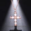  Factory direct sales necklace new style personality fashionable imitation opal clavicle chain hip hop street style necklace