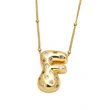 AS jewelry new fat 26 English letters pendant necklace gold-plated zircon clavicle chain nkq97