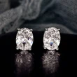 Special earrings dazzling four-claw single diamond earrings for women fashionable and small oval zircon earrings