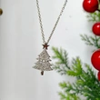  Christmas holiday necklace for women inlaid with zircon star Christmas tree ornaments exquisite fashion pendant jewelry