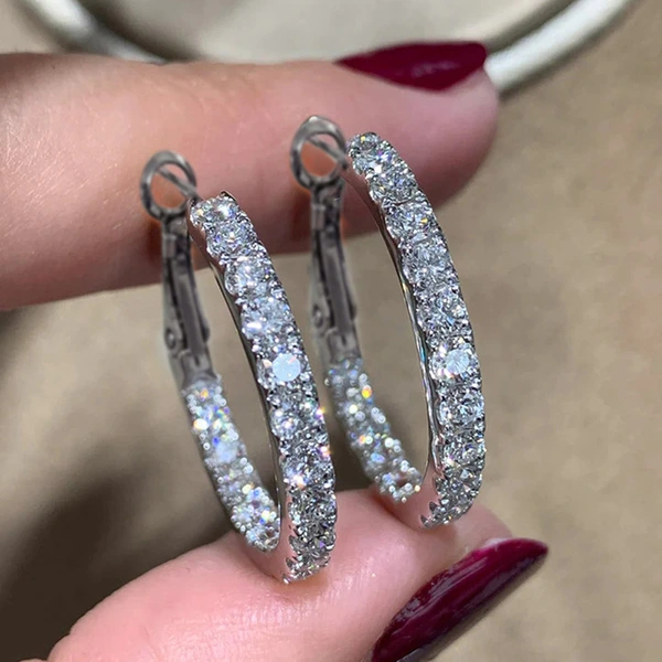 Popular commuter earrings for women, exaggerated personality, Asian earrings, niche trendy round design