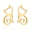  European and Korean simple cute animal earrings for women minimalist cute fox earrings daily wear trendy earrings