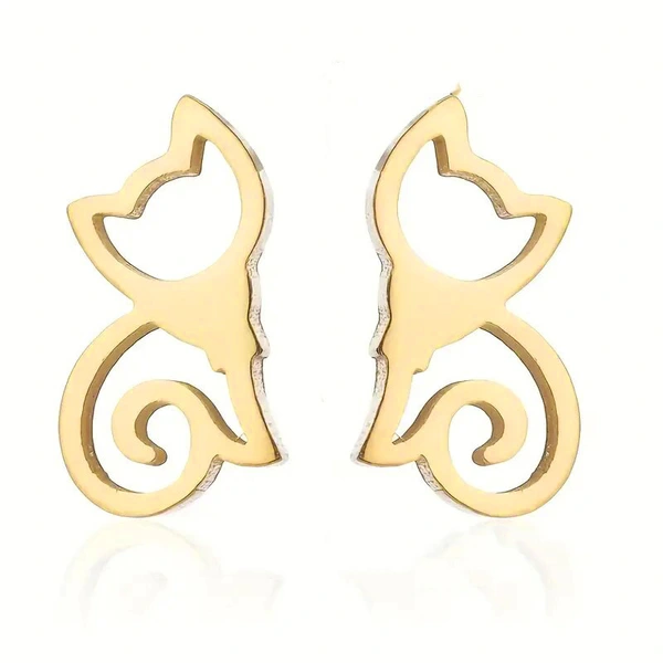  European and Korean simple cute animal earrings for women minimalist cute fox earrings daily wear trendy earrings
