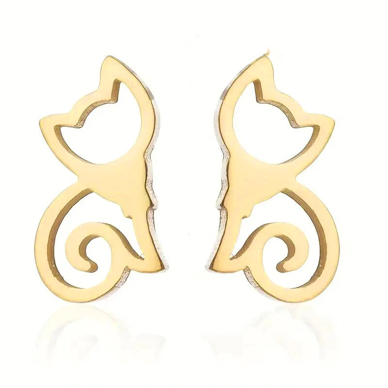  European and Korean simple cute animal earrings for women minimalist cute fox earrings daily wear trendy earrings