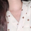The hottest accessory in the live streaming room of internet celebrities: a simple curved smiley face diamond shooting star necklace