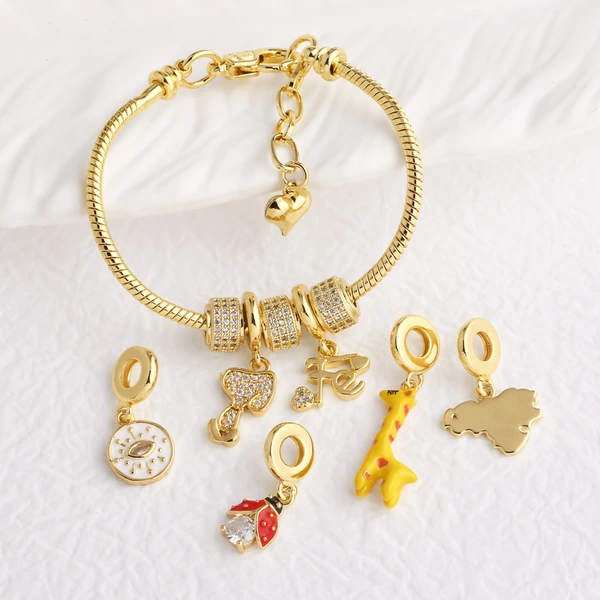 Hot jewelry DIY accessories love giraffe pendant hand bracelet brn16 bracelet