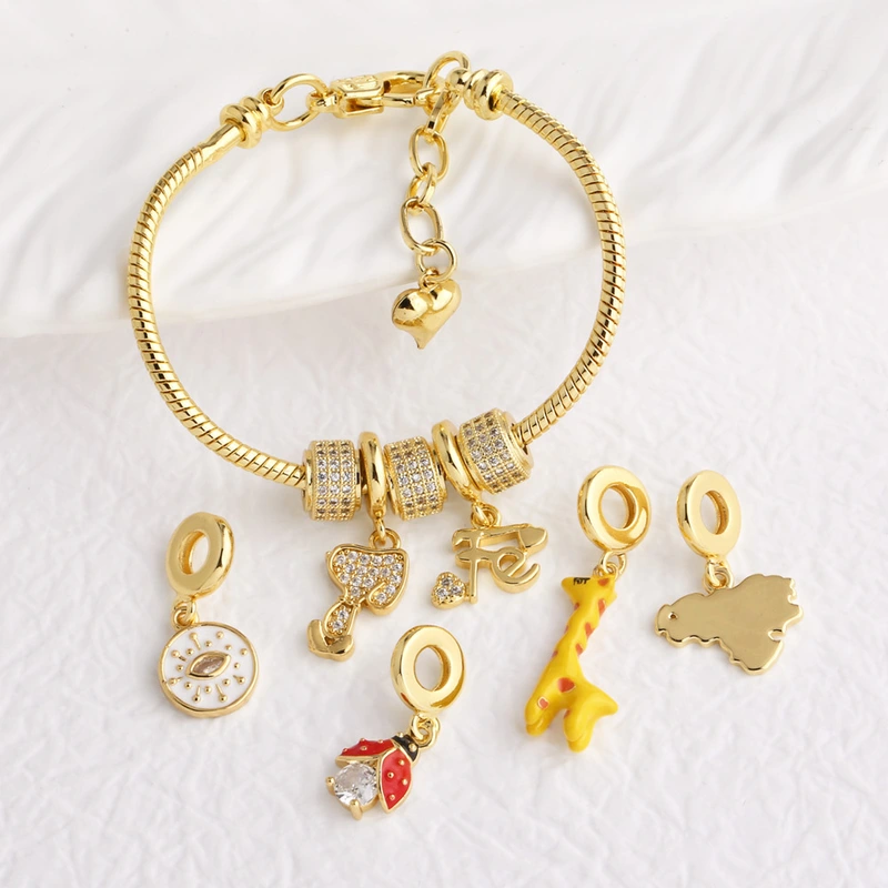 Hot jewelry DIY accessories love giraffe pendant hand bracelet brn16 bracelet