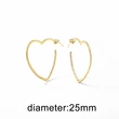 AS jewelry hot selling love heart shaped gold-plated earrings earrings earrings female erz24 earrings