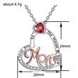 Hot selling new arrival letter heart necklace two-color electroplating European and American fashion necklace