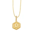 AS jewelry European and American hexagonal heart 26 English letters necklace clavicle necklace nkb296 necklace