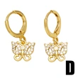 European and American INS style simple zircon butterfly earrings women's light luxury niche temperament all-match flower earrings wholesale ert95
