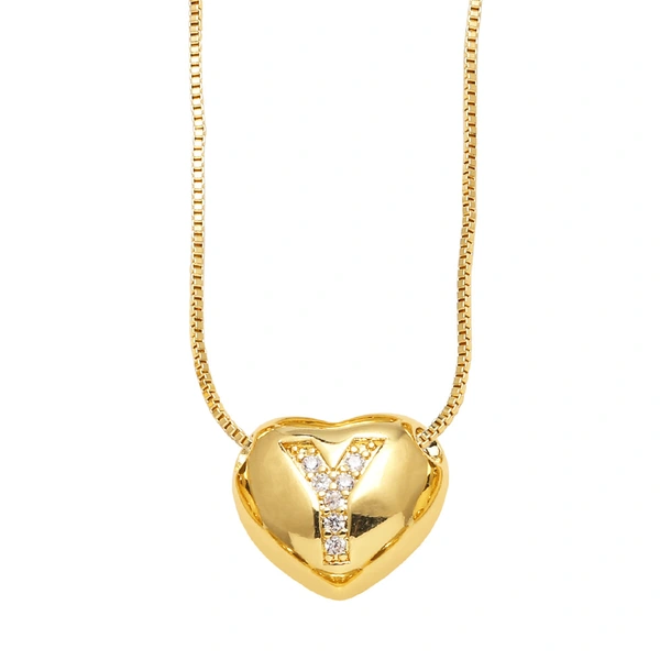 AS jewelry new style inlaid zircon love 26 letters pendant necklace clavicle chain nkb281necklace