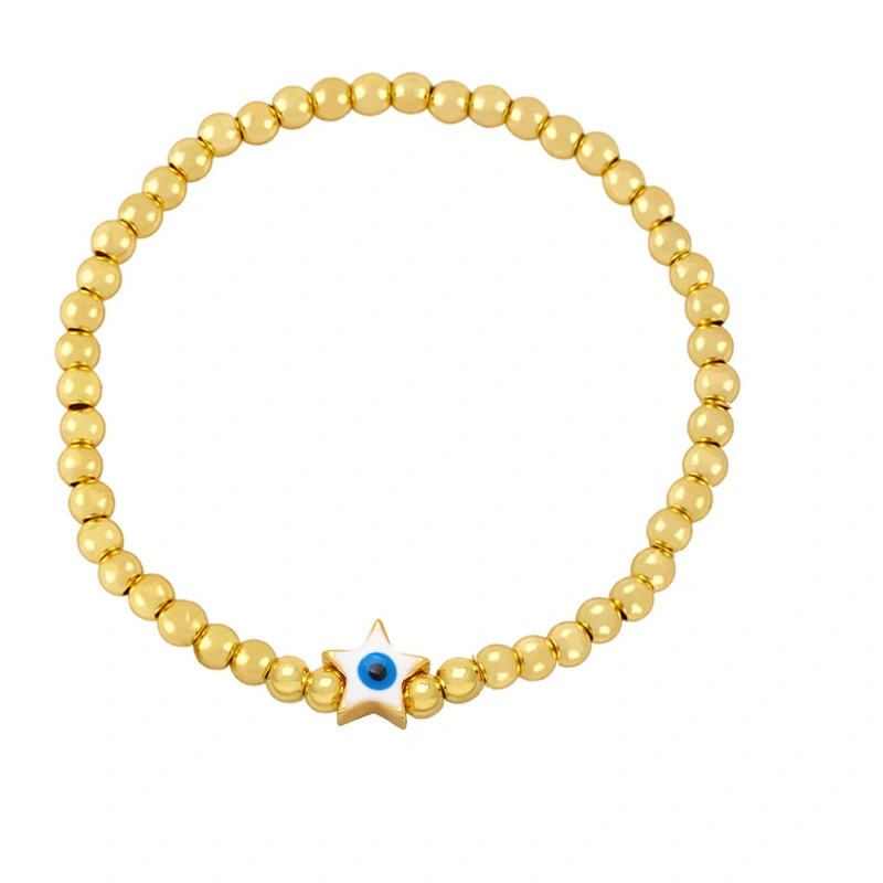 Clearance simple five-pointed star devil eye bracelet female style star eye bracelet brj26