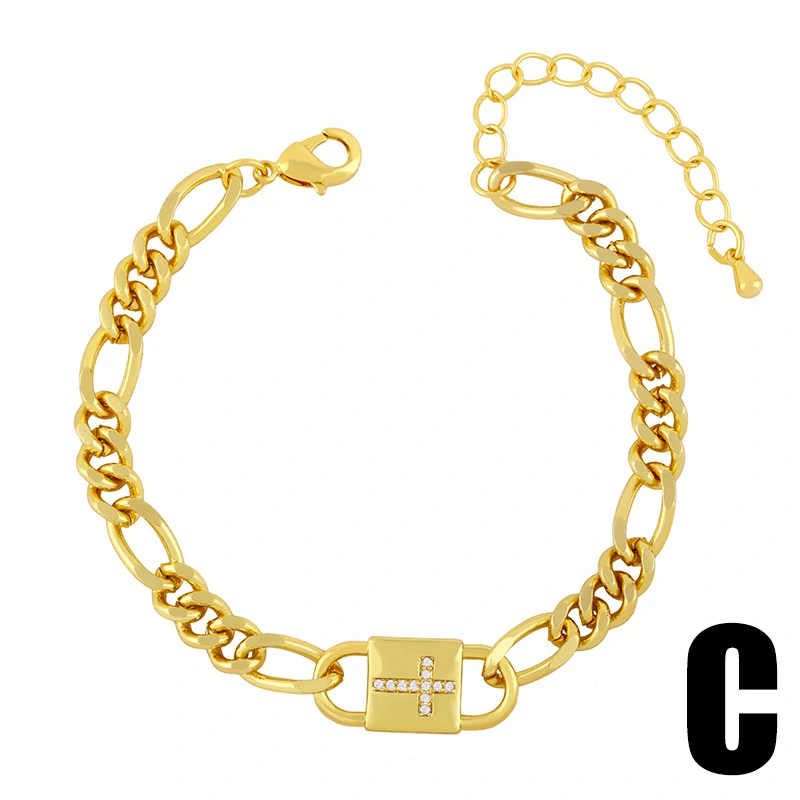 Clearance bracelet Korean style trendy jewelry women's rainbow moon cross bracelet mother and child chain bracelet brd14