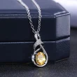 Hot selling new geometric claw-set zirconium diamond gemstone necklace for women personalized couple pendant jewelry