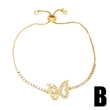 New European and American style simple pearl butterfly bracelet girls fashionable versatile adjustable bracelet brk42
