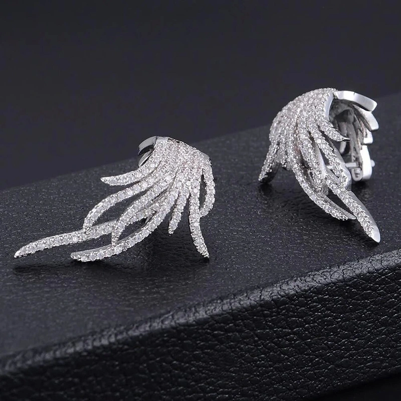  Fan-shaped imitation tassel earrings, octopus temperament design earrings, vintage high-end full-studded female earrings
