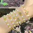Clearance beaded star five-pointed star pearl bracelet European and American personality handmade hand jewelry bracelet female brh44