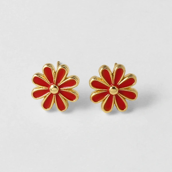 AS jewelry European and American style small daisy flower earrings niche design oil drop flower earrings female erw45